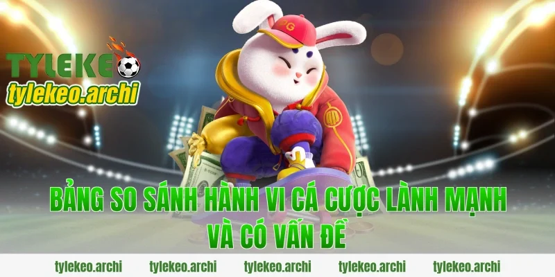 Bảng So Sánh Hành Vi Cá Cược Lành Mạnh Và Có Vấn Đề