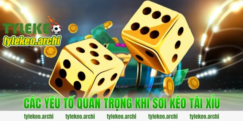 Các Yếu Tố Quan Trọng Khi Soi Kèo Tài Xỉu