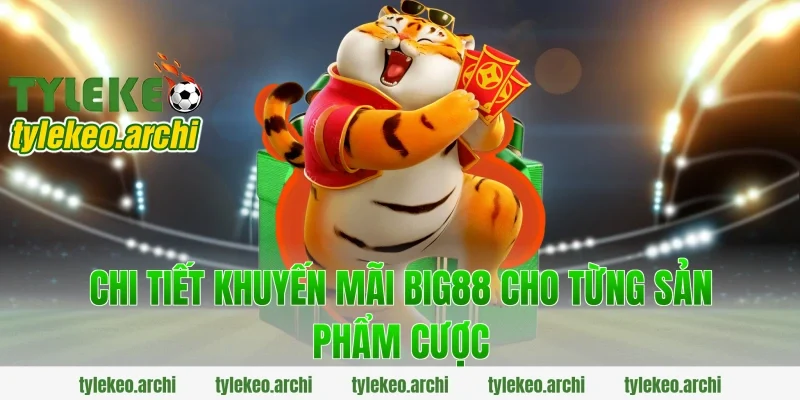 Chi tiết khuyến mãi Big88 cho từng sản phẩm cược
